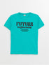 LC Waikiki Crew Neck Printed Short Sleeve Boy T-Shirt